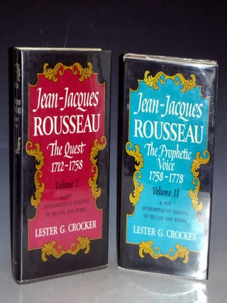 Item #000319 Jean-Jacques Rousseau, (Two Volumes). Lester G. Crocker