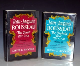 Item #000319 Jean-Jacques Rousseau, Two Volumes. Lester G. Crocker