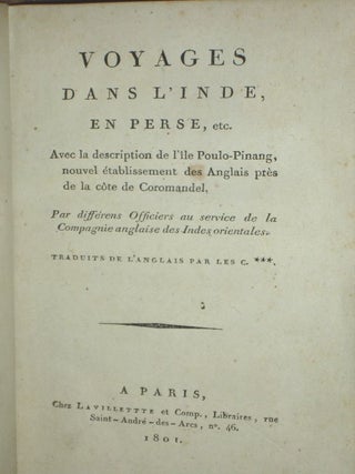 Vouages Dans l'Inde En Perse, et.