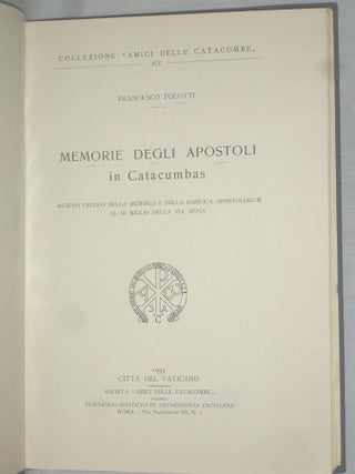Memorie Degli Apostoli in Catacumbas;