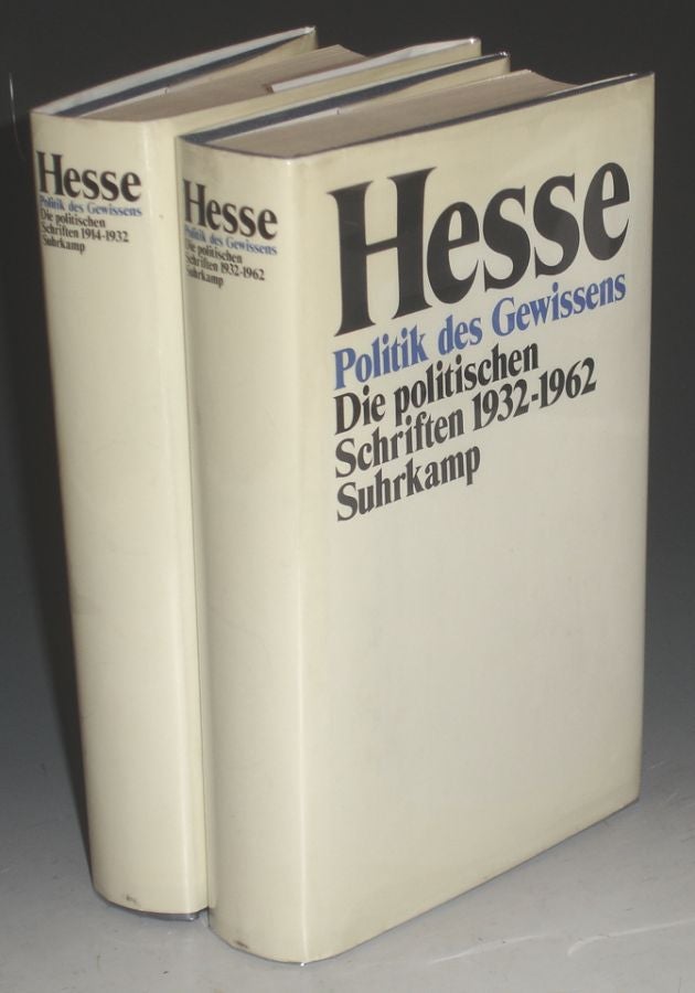 Item #005154 Politik Des Gewissens, Die Politischen Schriften 1914-1962 (in Two Volumes). Hermann Hesse.