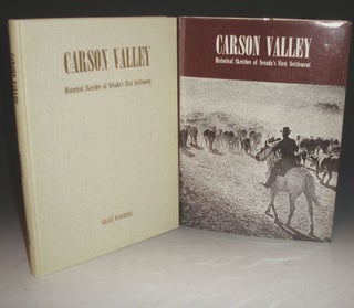 Item #007951 Carson Valley. Historical Sketches of Nevada's First Settlement. Grace Dangberg