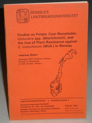 Item #007965 Studies on Potato Cyst-Nematodes, Globodera Spp. (Skarbiliovich) and the Use of...