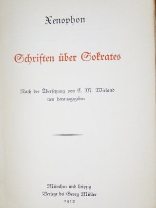 Schiften Uber Sokrates