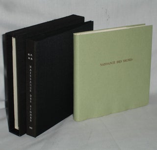 Item #009443 Naissance Des Signes: Trois Eaux-Fortes Originales De Max Papart. Michel Bohbot, Max...