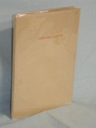 Item #010621 Verse for Christmas. Marie Louis Burke