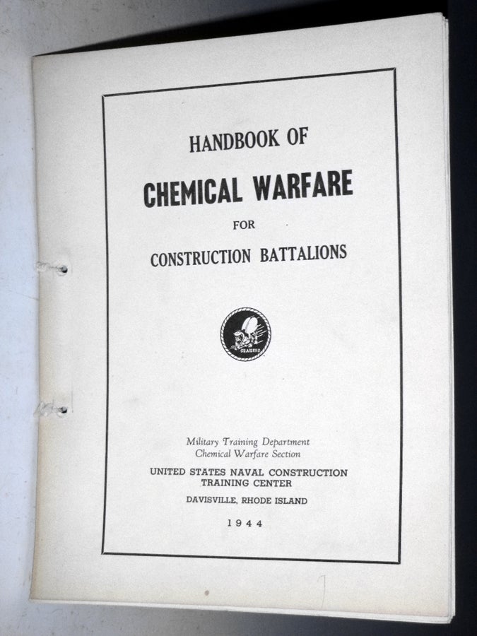 Item #010701 Handbook of Chemical Warfare for Construction Battalions.