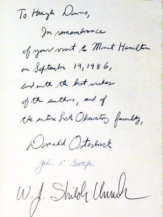 Eye on the Sky; Lick Observatory's First Century (Signed by All Three authors)