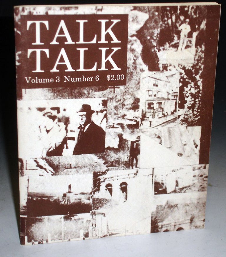 Item #013843 Talk Talk (Volume 3, Number 6) with sound Recording. William S. Burroughs.