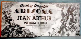 Wesley Ruggles' Arizona; Starring Jean Arthur, with William Holden ...and a Cast of Thousands (bound in copper)
