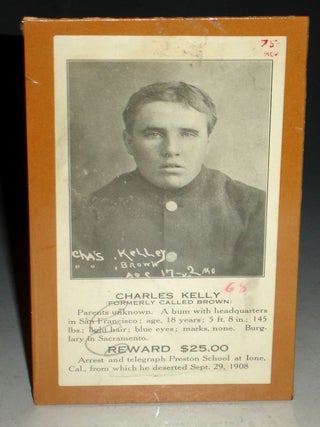 Item #014703 Picture of a California Criminal; a Wanted Card