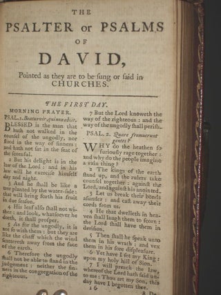 The Book of Common Prayer and Administration of the Sacraments..Combined with the Plates from the Liturgy of the Church of England..Bound with: The Psalter or Psalms of David, Pointed as They are to be Sung or Said in Churches