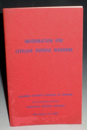 Item #014731 Information for Civilian Defense Wardens (December 12, 1941
