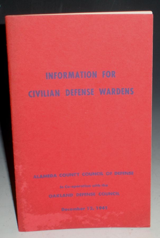 Item #014731 Information for Civilian Defense Wardens (December 12, 1941)