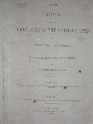 MESSAGE FROM THE PRESIDENT OF THE UNITED STATES to the Two Houses of Congress at the Commencement of the Second Session of the Thirty-Third Congress