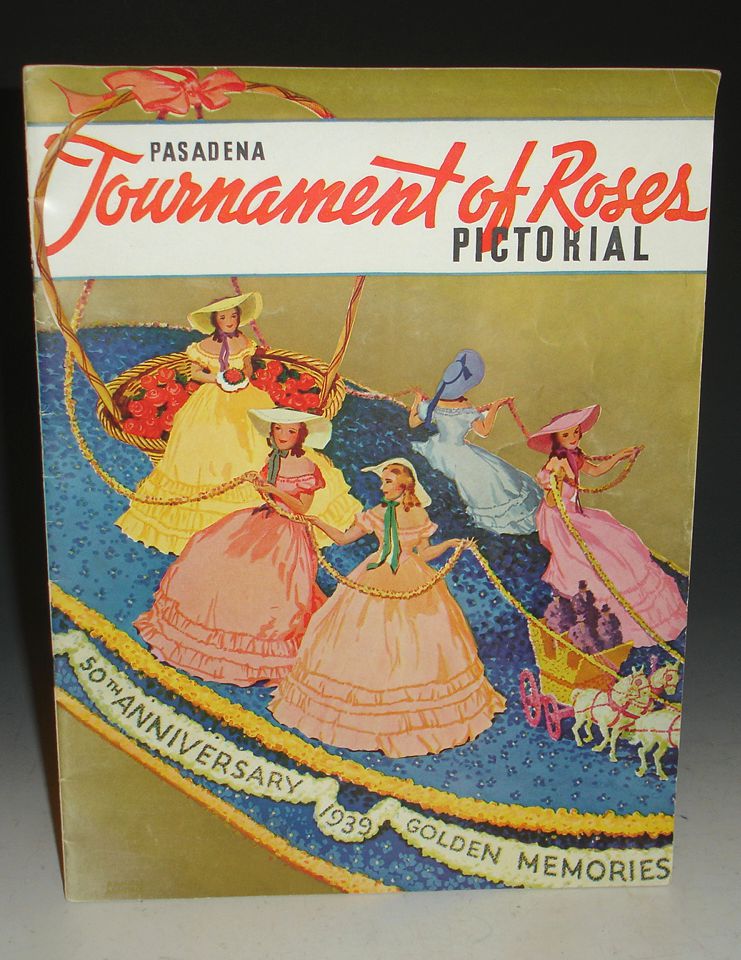 Item #014929 Pasadena Tournament of Roses Pictorial 50th Anniversary 1939 Golden Memoires Promotional Magazine