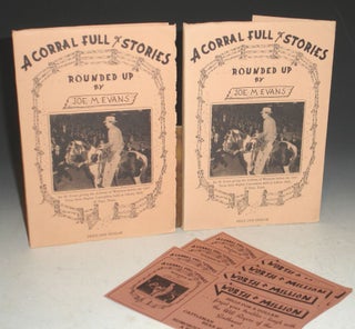 Item #015870 A Corral Full of Stories. Joe M. Evans