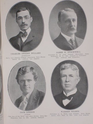 Men of the Pacific Coast; containing Portraits and Biographies of the Professional, Financial And Business Men of California, Oregon and Washington, 1902-1903