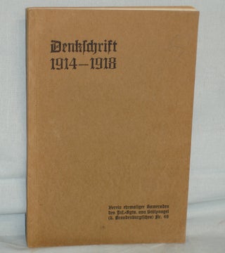 Item #016428 48 Denkschrift; Des Vereins Rhemaliger Kameraden Des Infanterie-Regiments Von...