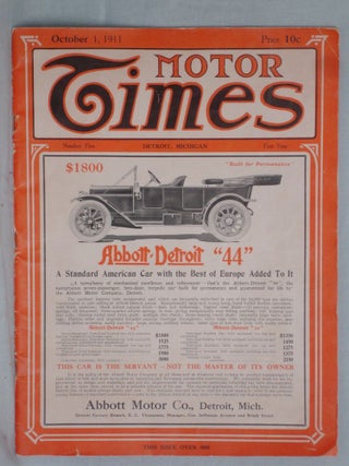 Item #016623 Motor Times, No. 5, First Year, Detroit