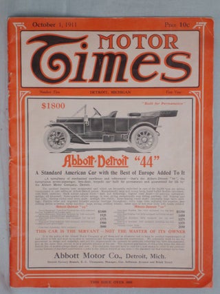 Item #016623 Motor Times, No. 5, First Year, Detroit