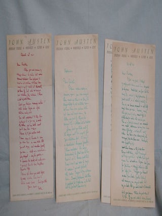 Item #016632 3 Autograph letters to Francis Bickley on four Pages (September 1925?- April 1926)....