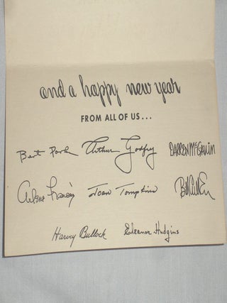A Collection of Two Bob Hope Letters, One from Edward R. Murrow and Various Movie Stars in the 1940's