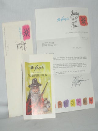 Item #016898 1tls, Typed Letter Signed By Author Regarding His time in the Superstitions. Ettore...