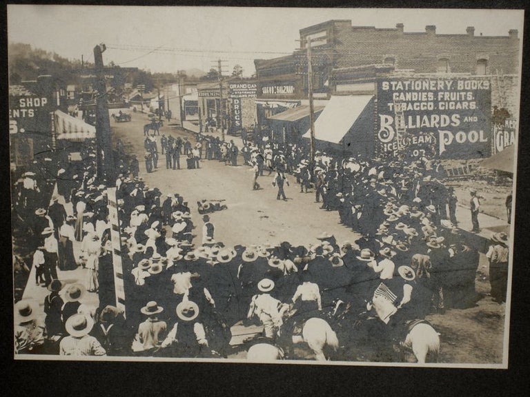 Item #016902 Original Photograph of a Territorial Williams Arizona Fourth of July Celebration With Staged Gunfight