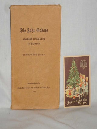 Item #018154 Die Zehn Gebote Angewandt Auf Das Leben Der Gegenwart. William Williams Henderson,...