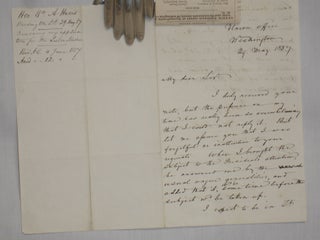 Item #018189 2 Page Autographed Signed Letter from W.A. Harris to Thomas Caute Reynolds, May...