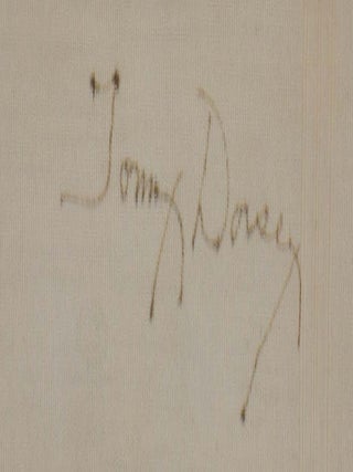 Tommy Dorsey, Signed Napkin Adam Springs Hotel Undated