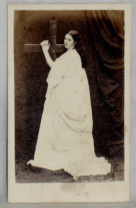 Item #018239 Rousby, Clara Marion Jessie (1852?-1879), actress, CDV of her in Role as Joan of Arc