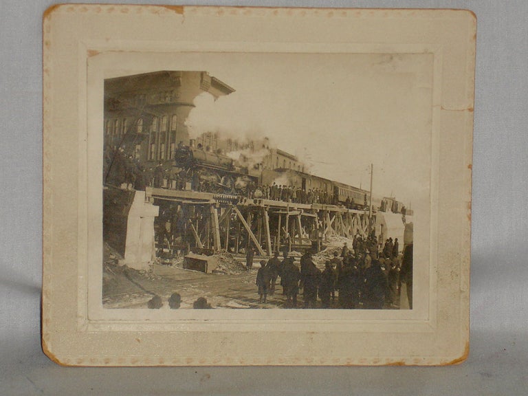 Item #018349 New York Central Railroad Photograph 5 1/4" x 4" Lyman Hakes Howe.