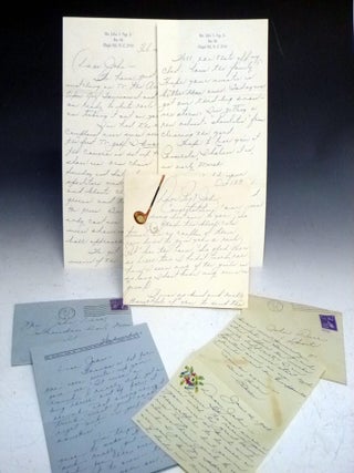 Item #018807 A Collection of Four Letters to John Derr, CBS, Sportscaster. Estelle Lawson, Page