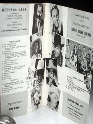 Western Hall of Fame Presents Its First Annual "Hoss Opera" Olympic Auditorium, November 28th, 1948, Souvenir Program