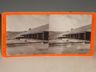 Item #018836 (Arizona Territory, Fort Whipple) Stereographic Card, Company Quarters, Circa 1877...