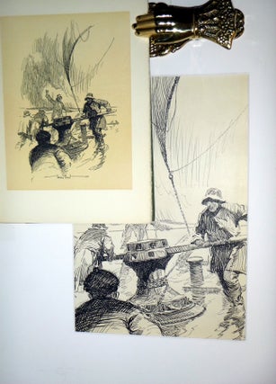 Sail Ho! [Together with] an Original Pen & Ink Drawing