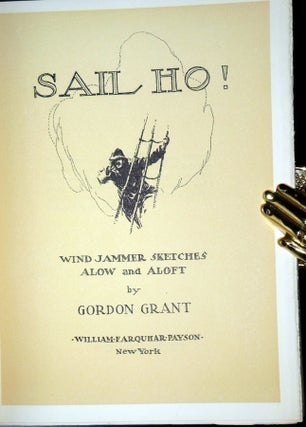 Sail Ho! [Together with] an Original Pen & Ink Drawing