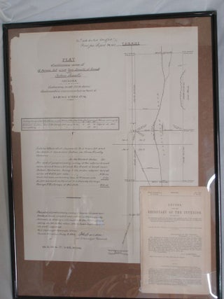 Item #019667 Original Plat Map of the Sabino Otero Ranch Known as "Rancho De Otero and House Lot