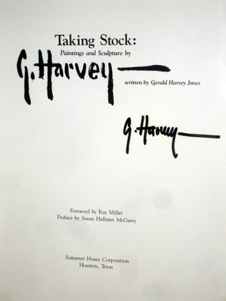 Taking Stock: Paintings and Sculpture By G. Harvey (signed)