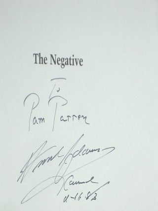 The Negative (Inscribed By Adams)