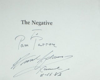 The Negative (Inscribed By Adams)