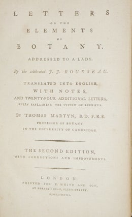 Letters on the Elements of Botany, Addressed to a Lady.