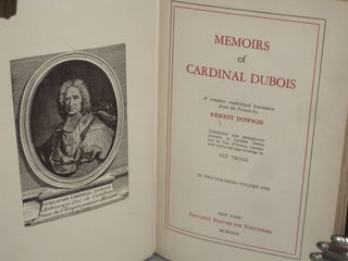 Memoirs of Cardinal Dubois
