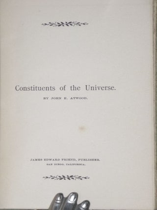 Constituents of The Universe