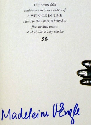 A Wrinkle in Time (Twenty-Fifth Anniversary Edition signed)
