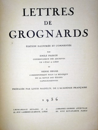 Lettres De Grognards