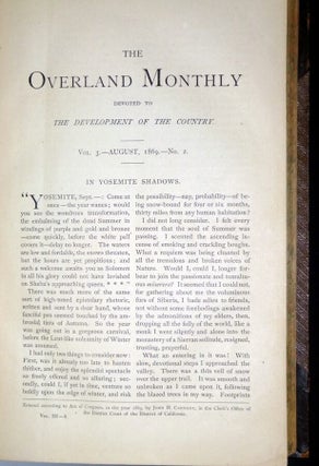 The Overland Monthy Devoted to the Development of the Country