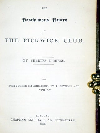 The Posthumous Papers of the Pickwick Club